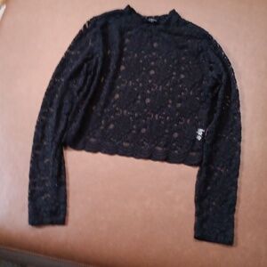 Ambiance long sleeve lace top